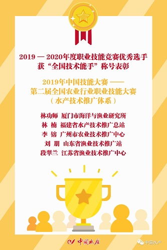 水产技术推广新星闪耀，全国技术能手再添行业先锋